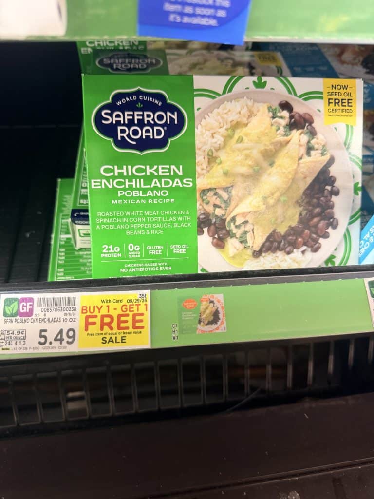 Saffron Road Kroger shelf image
