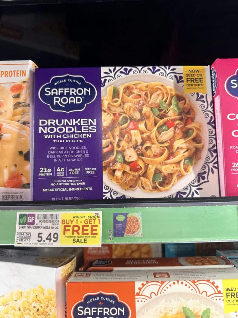 Saffron Road Kroger shelf image