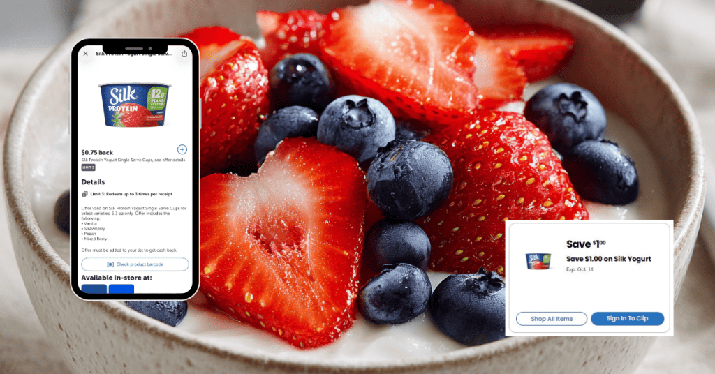 Silk protein yogurt ibotta rebate kroger