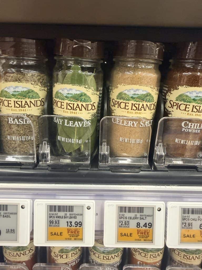 Spice Island Spices Kroger Shelf Image