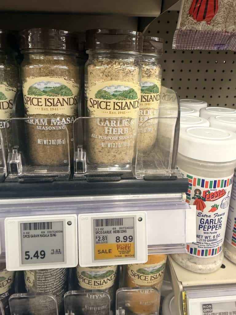 Spice Island Spices Kroger Shelf Image