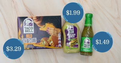 Taco Bell Sauces and Taco Shells Kroger Krazy