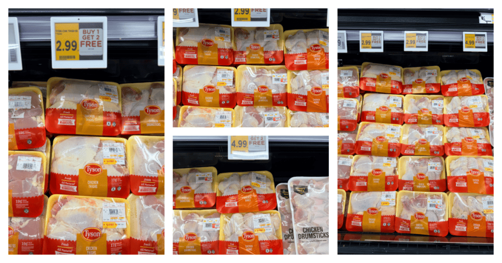 Tyson Chicken Kroger Shelf Image