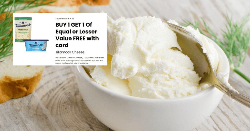 tillamook cream cheese