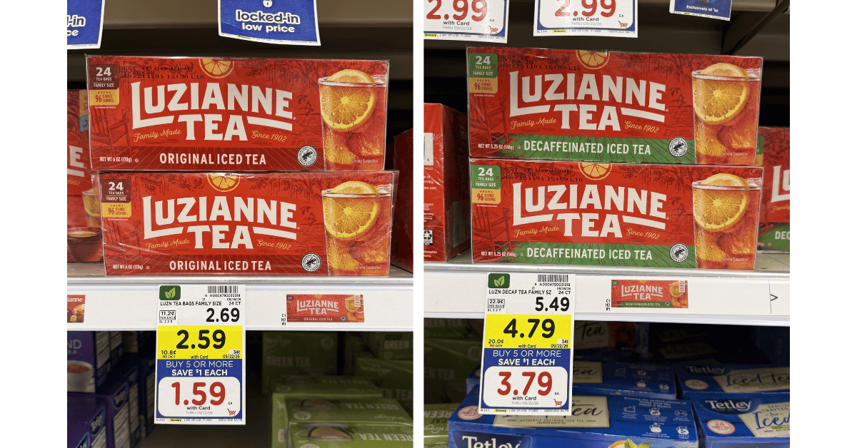 luzianne tea kroger shelf image