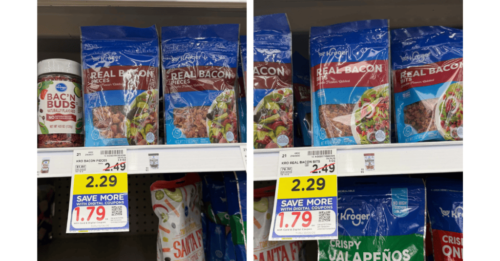 kroger bacon crumbles shelf image