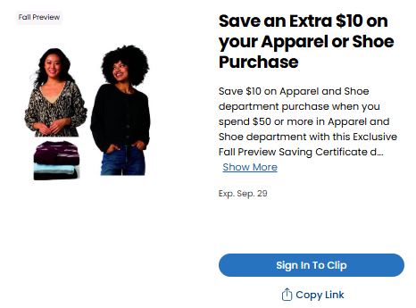 apparel coupon kroger digital