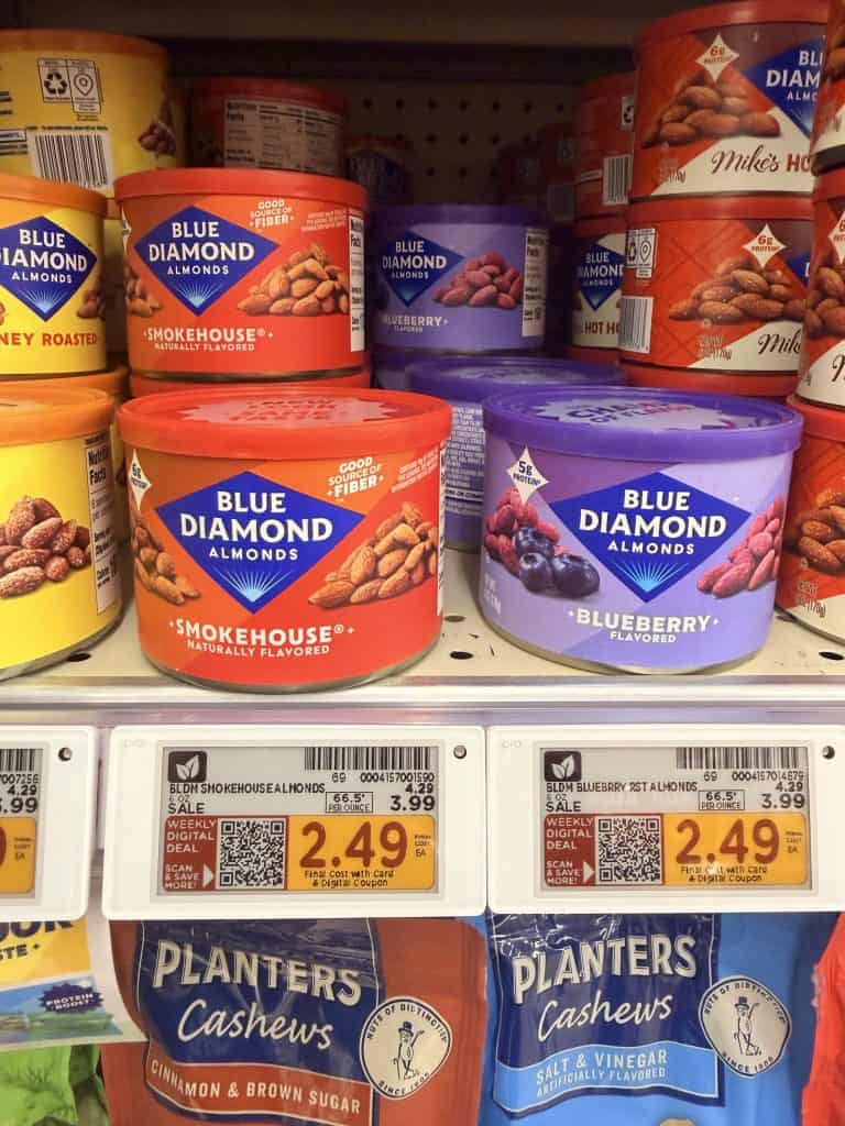 blue diamond almonds kroger shelf image (1)