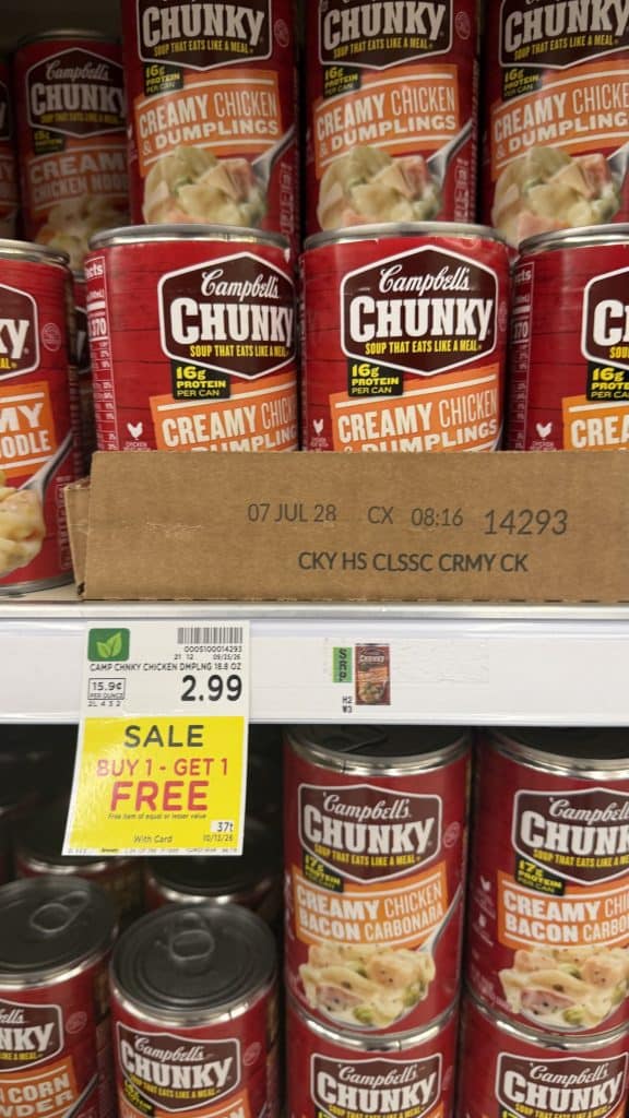 campbells chunky soup kroger shelf image (4)
