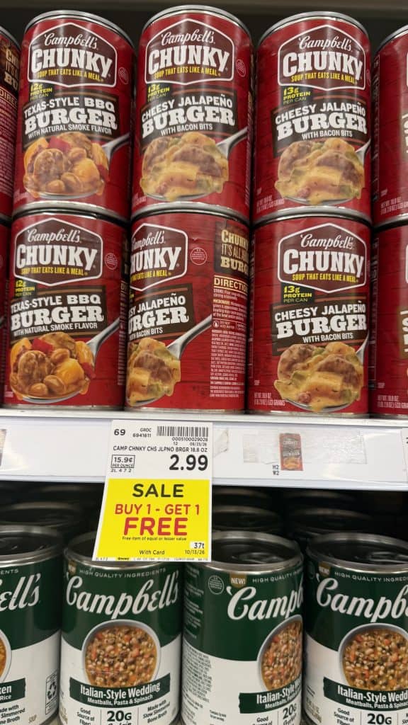 campbells chunky soup kroger shelf image (4)