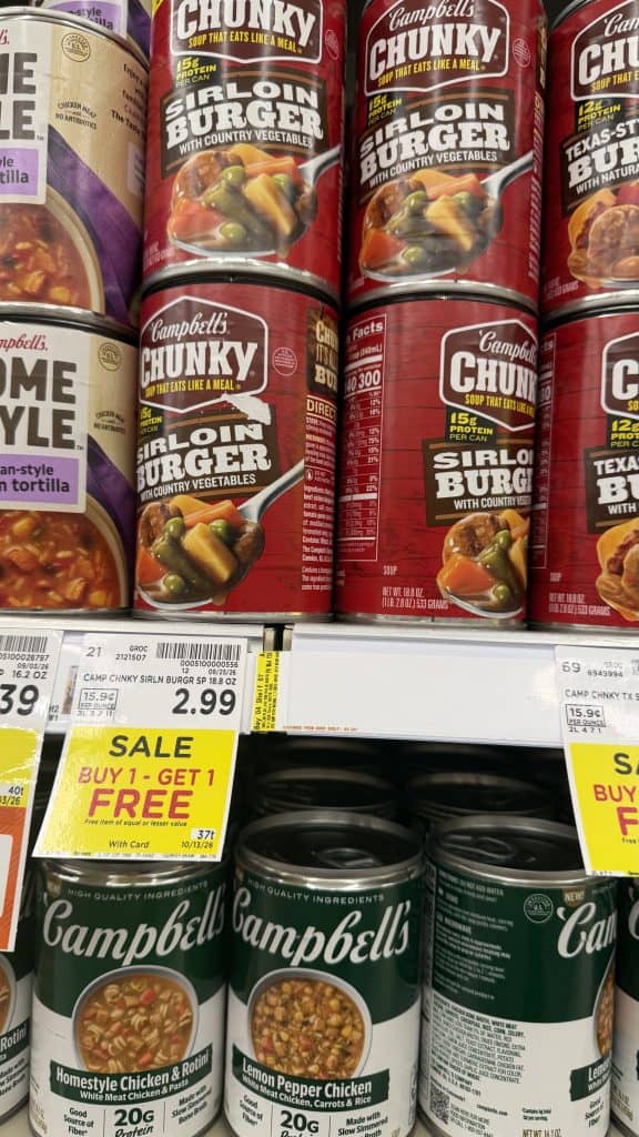 campbells chunky soup kroger shelf image (4)