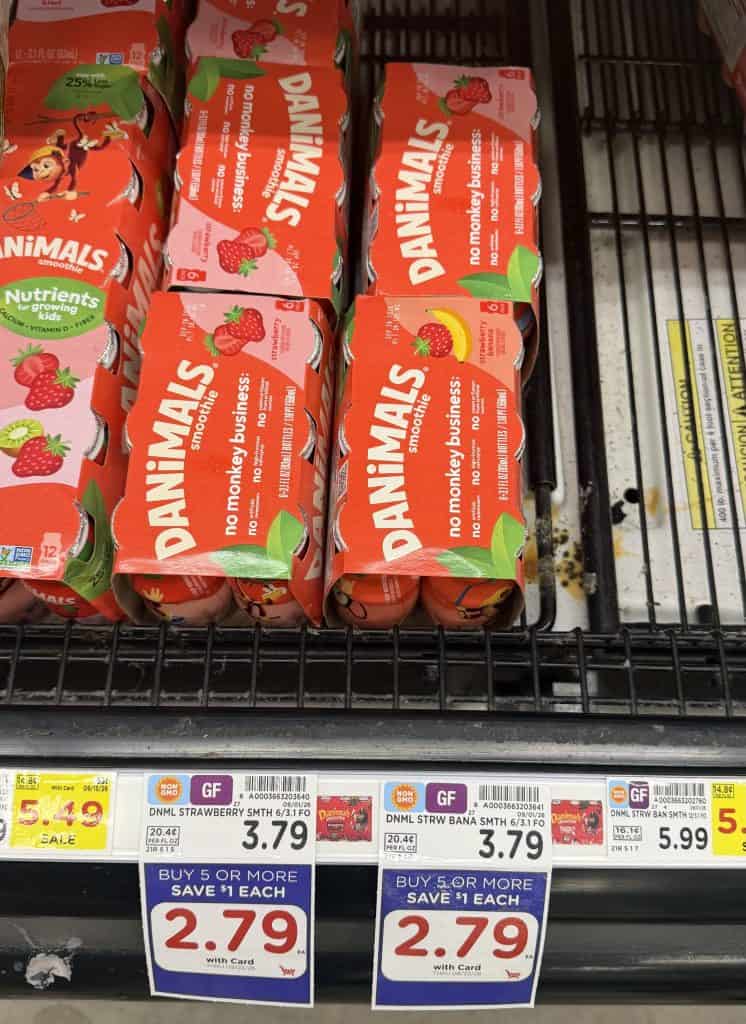 danimals kroger shelf image