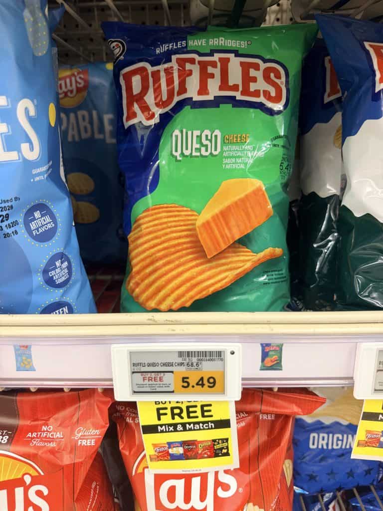 doritos, ruffles, cheetos kroger shelf image (1)