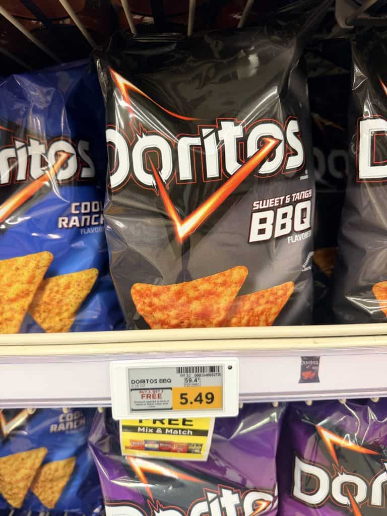 doritos, ruffles, cheetos kroger shelf image (1)