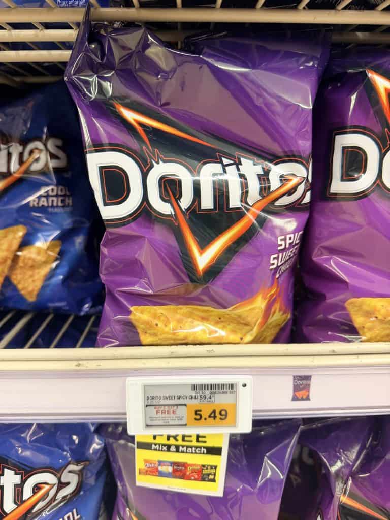 doritos, ruffles, cheetos kroger shelf image (1)