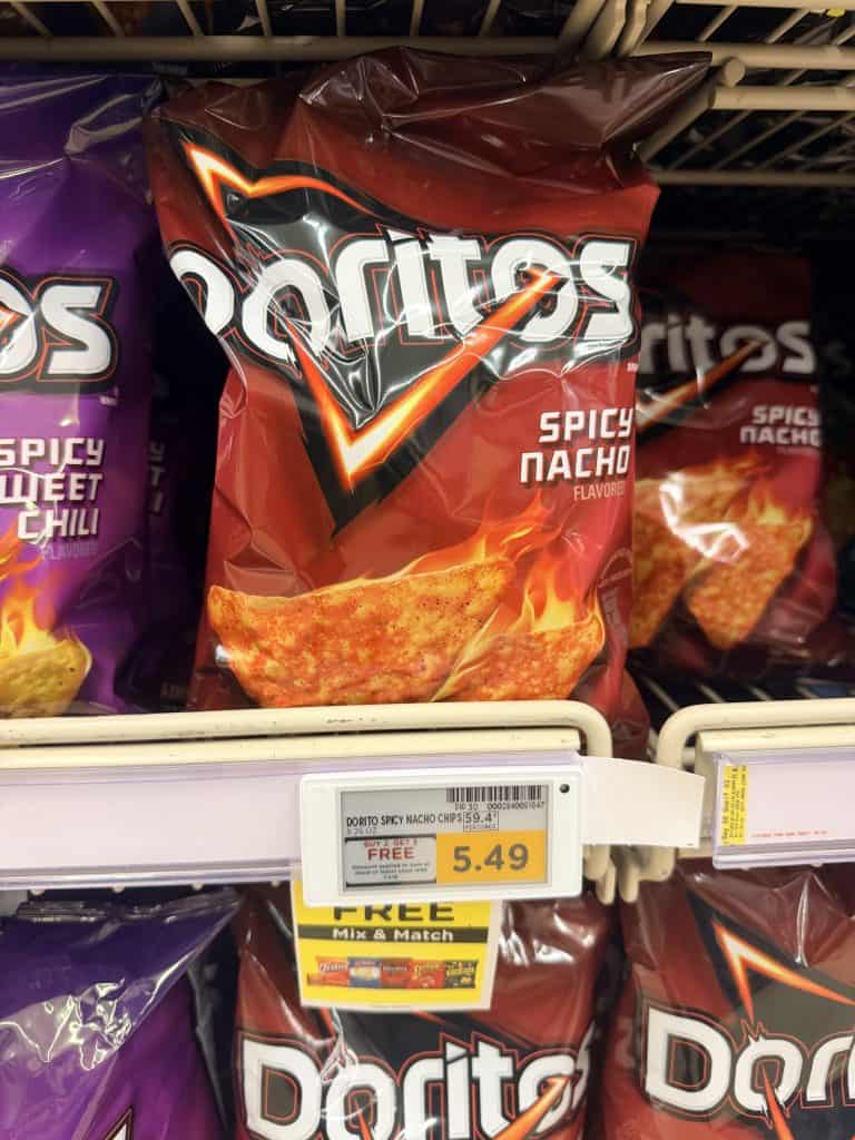 doritos, ruffles, cheetos kroger shelf image (1)