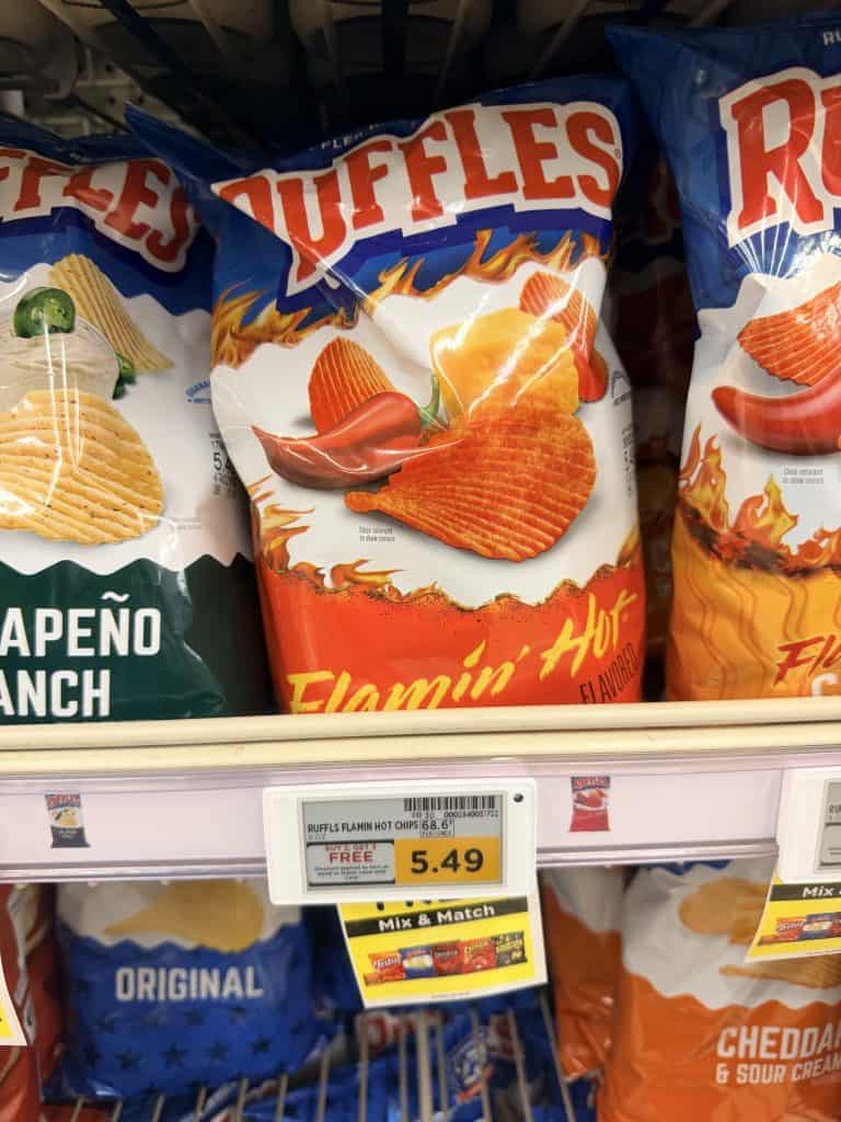 doritos, ruffles, cheetos kroger shelf image (1)