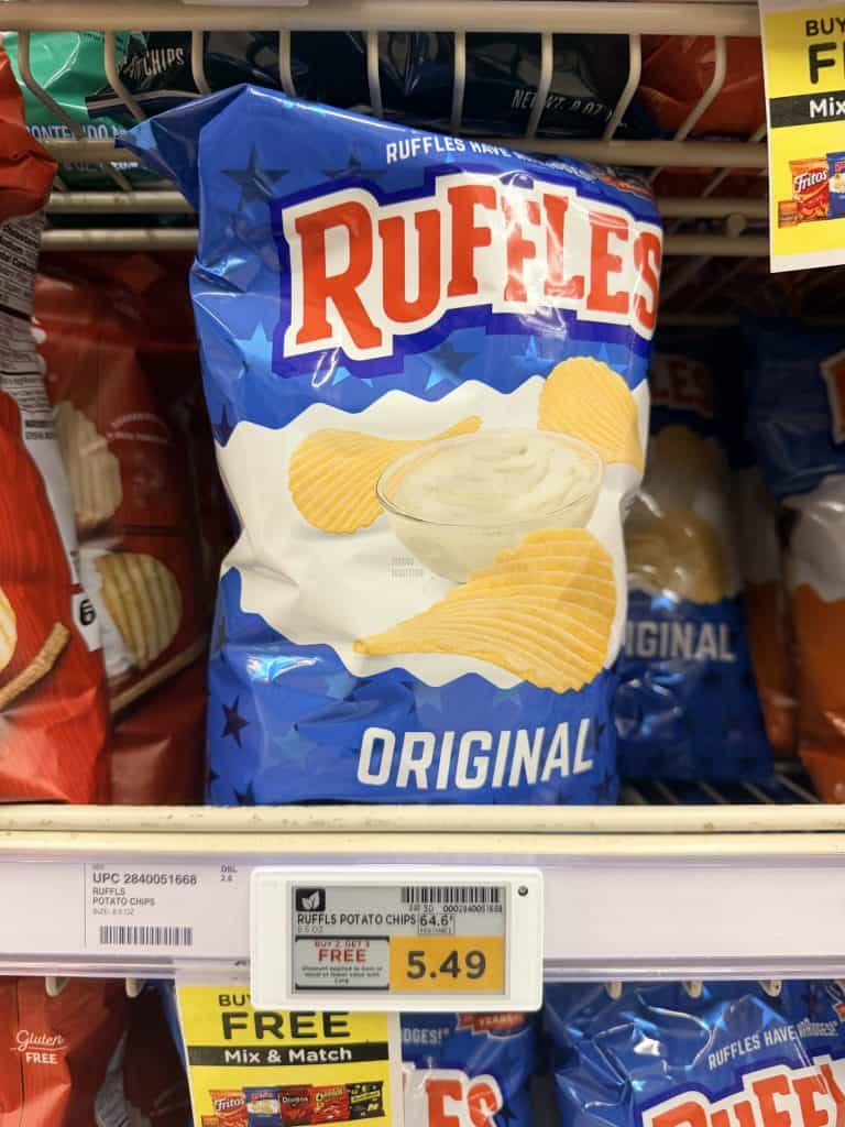 doritos, ruffles, cheetos kroger shelf image (1)
