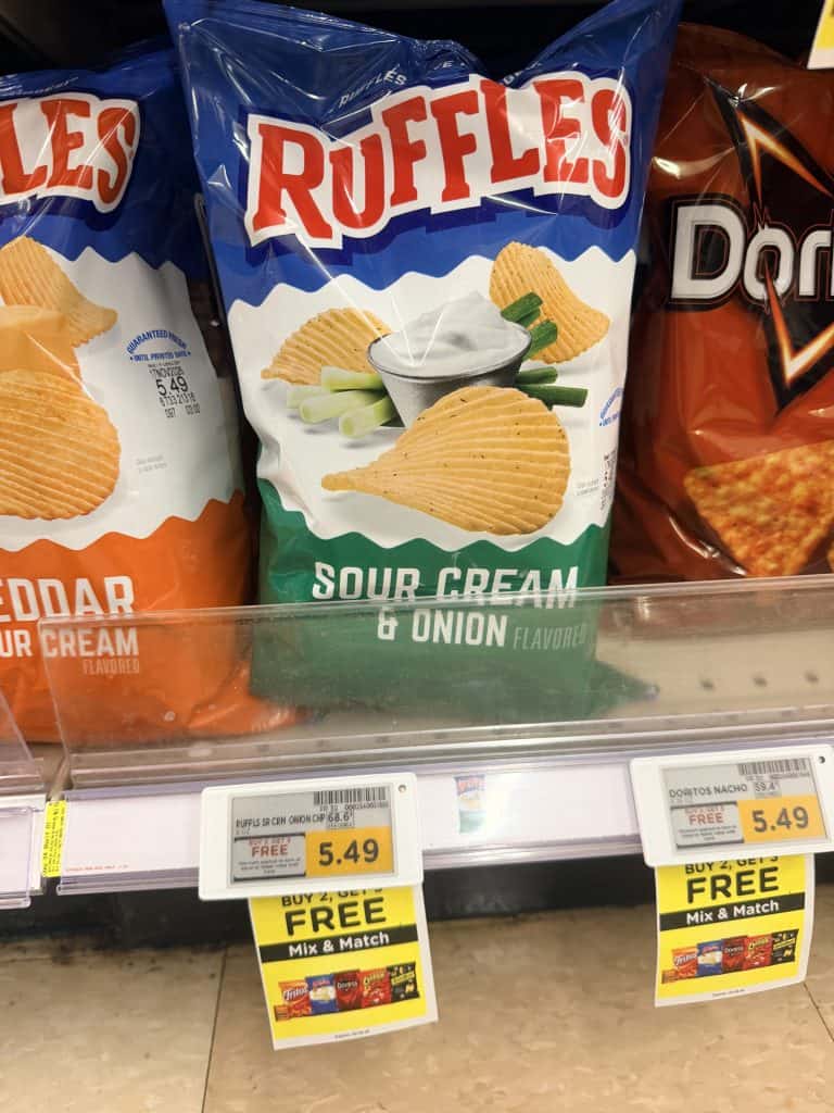 doritos, ruffles, cheetos kroger shelf image (1)