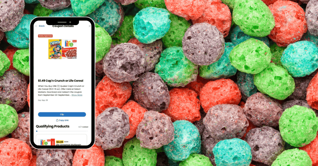 capn crunch and life cereal