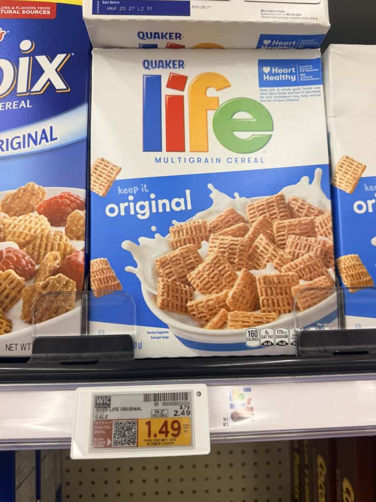 life cereal kroger shelf image (2)