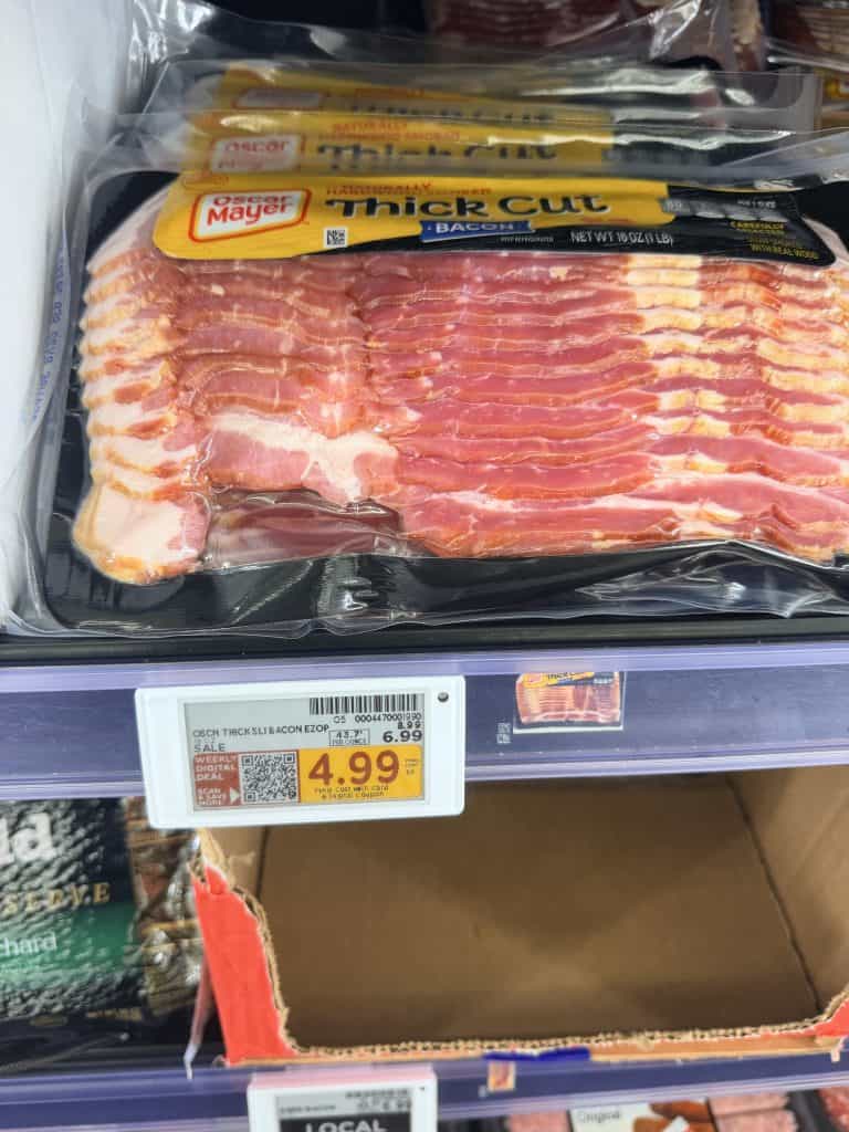 oscar mayer bacon kroger shelf image (3)