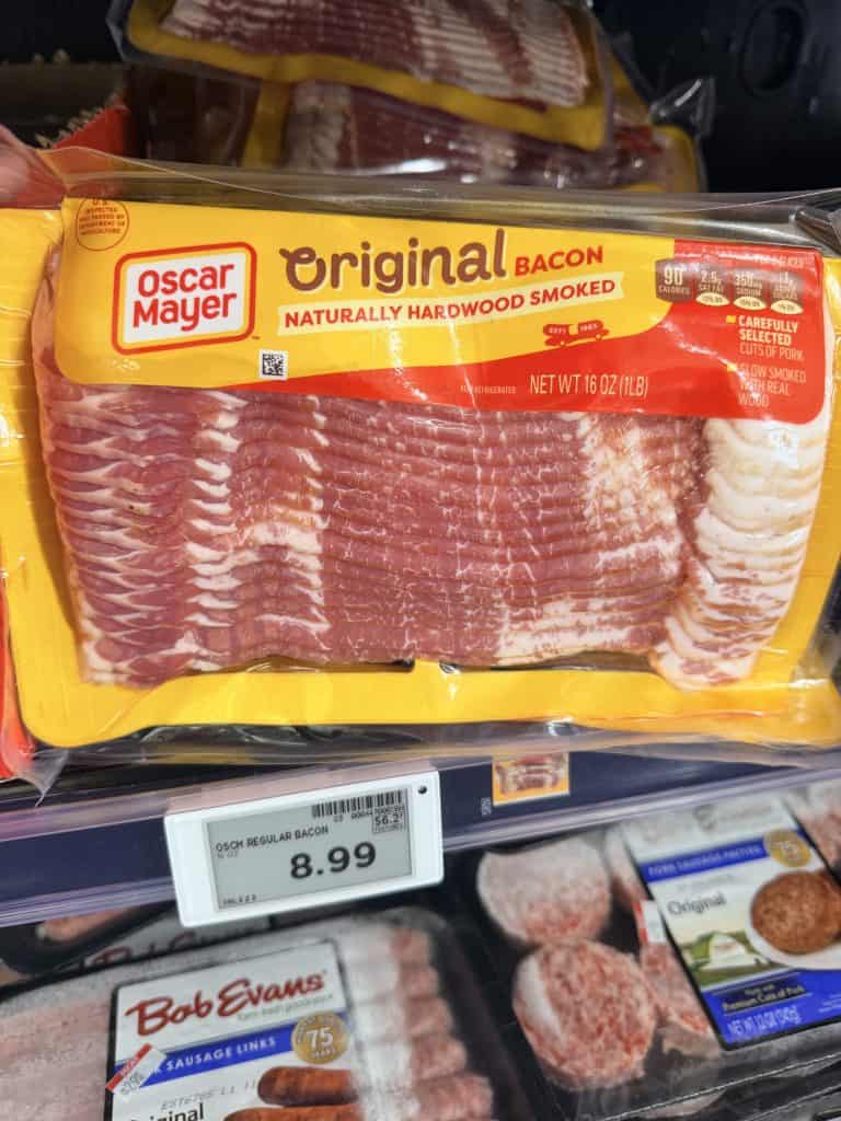oscar mayer bacon kroger shelf image (2)