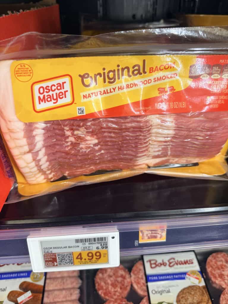 oscar mayer bacon kroger shelf image (3)