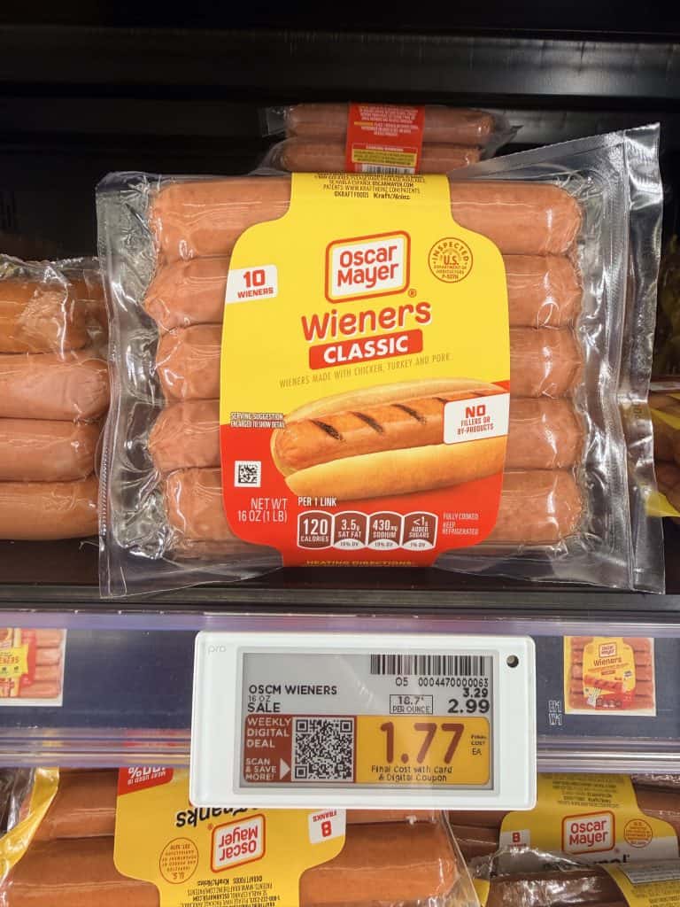 oscar mayer hot dogs kroger shelf image (2)