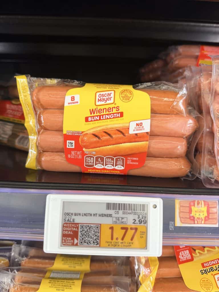 oscar mayer hot dogs kroger shelf image (2)