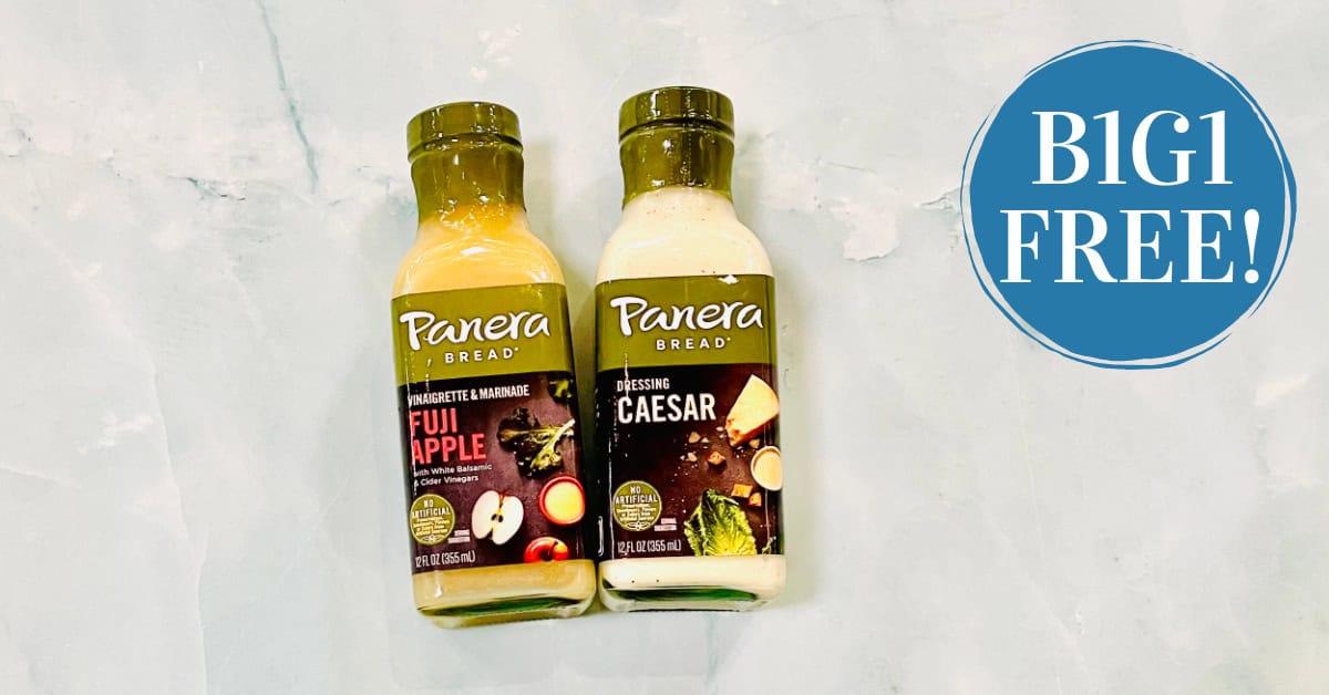 Panera Dressings are B1G1 FREE!