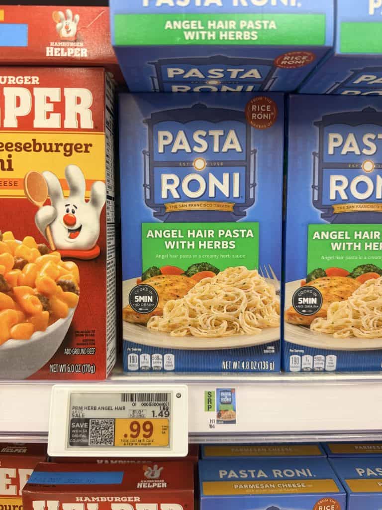 pasta roni kroger shelf image (1)