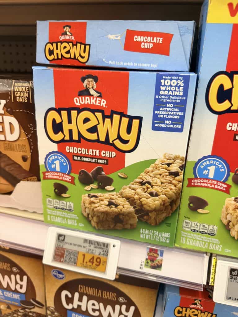 quaker chewy bars kroger shelf image (1)