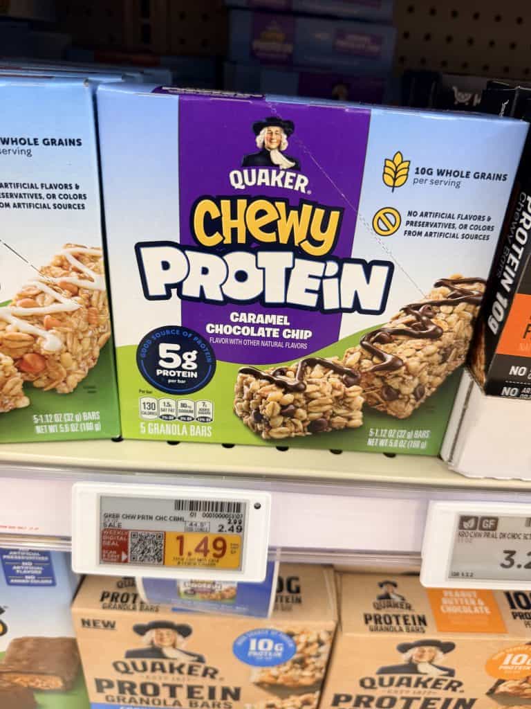 quaker chewy bars kroger shelf image (1)