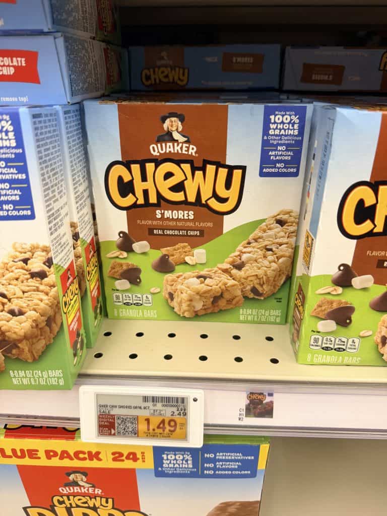 quaker chewy bars kroger shelf image (1)