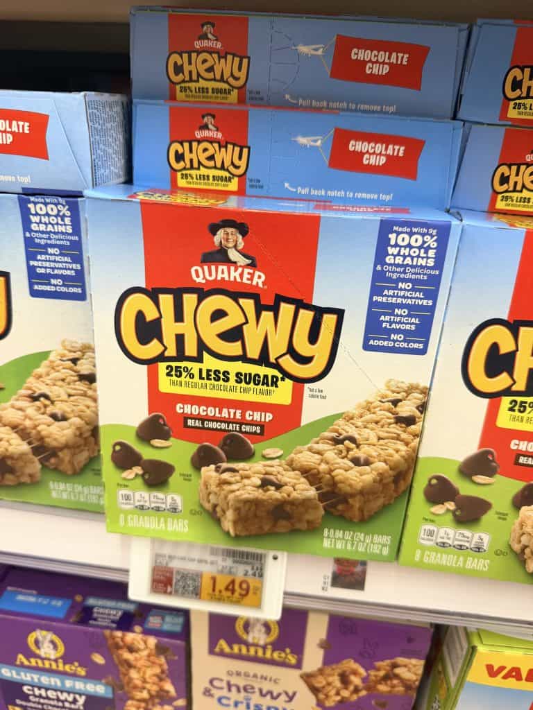 quaker chewy bars kroger shelf image (1)