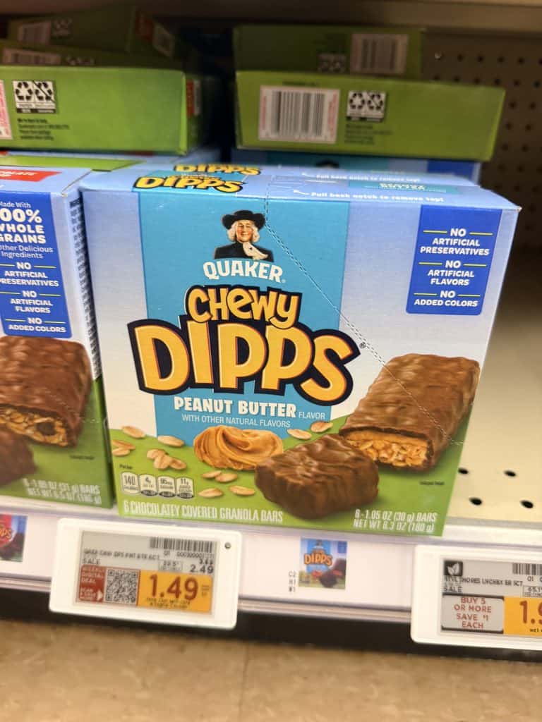 quaker chewy bars kroger shelf image (1)