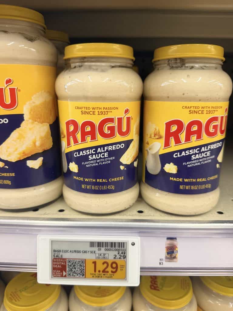 ragu pasta sauce kroger shelf image (2)