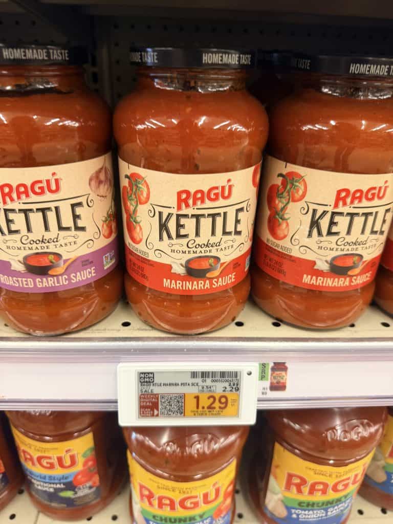 ragu pasta sauce kroger shelf image (2)