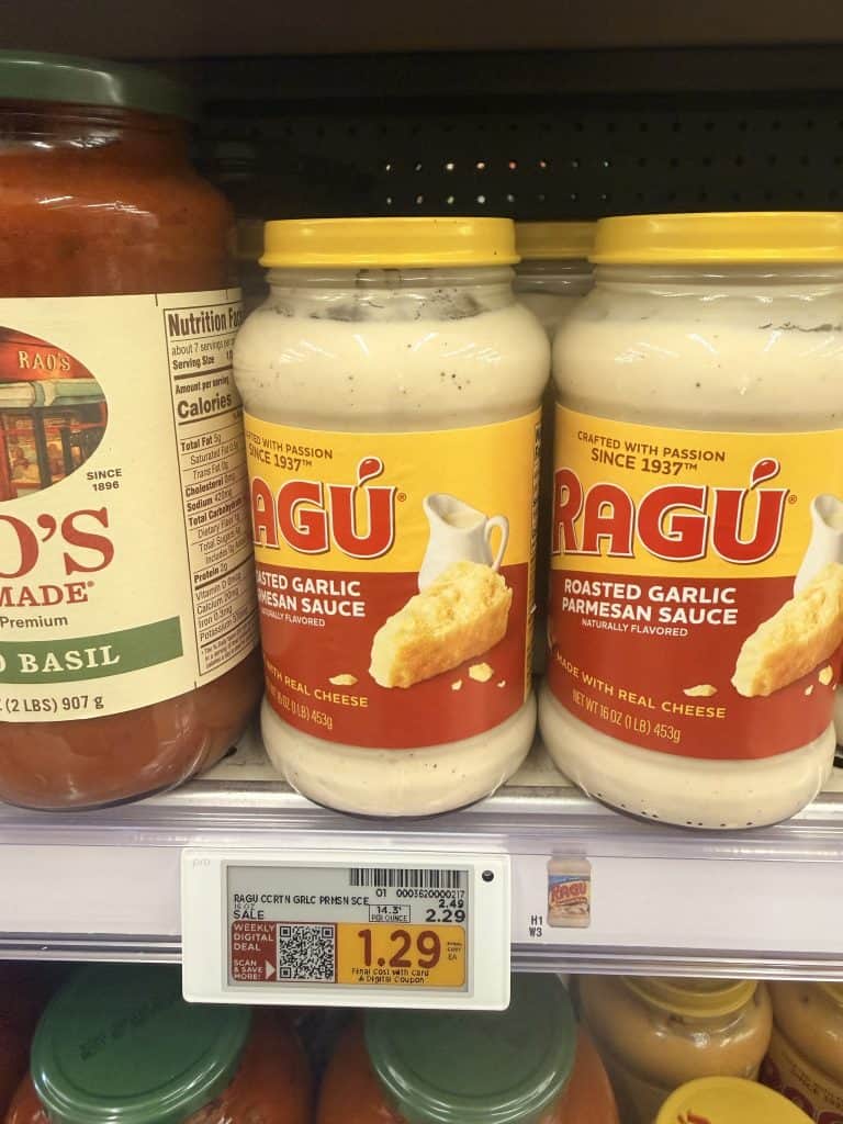 ragu pasta sauce kroger shelf image (2)