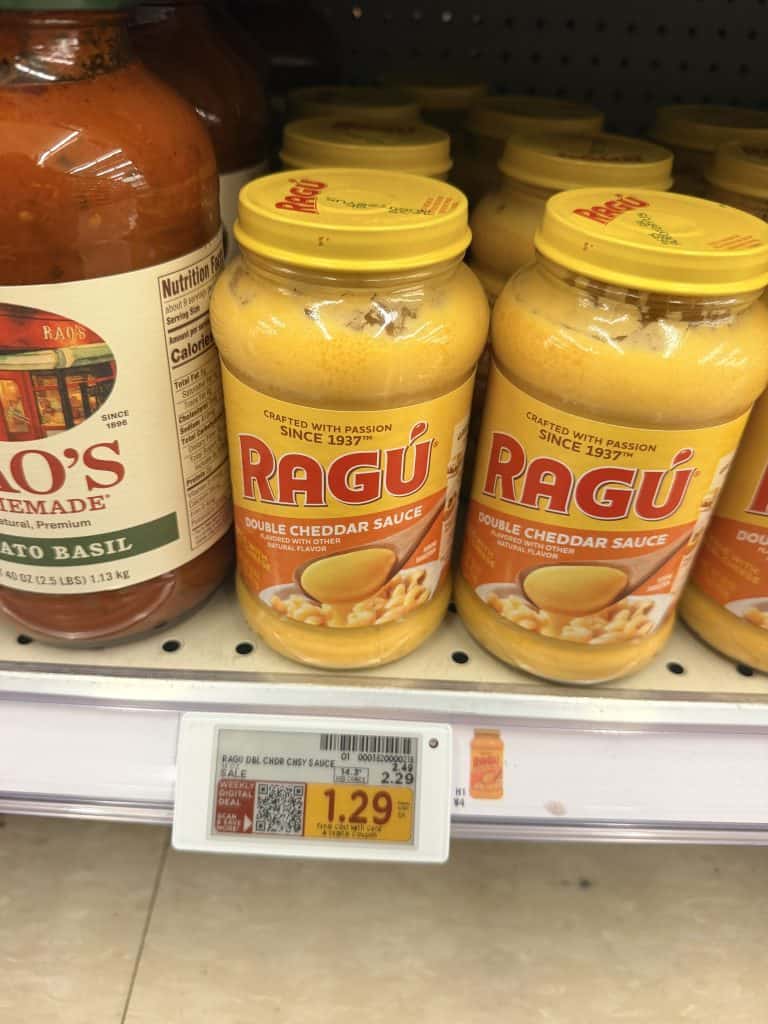 ragu pasta sauce kroger shelf image (2)