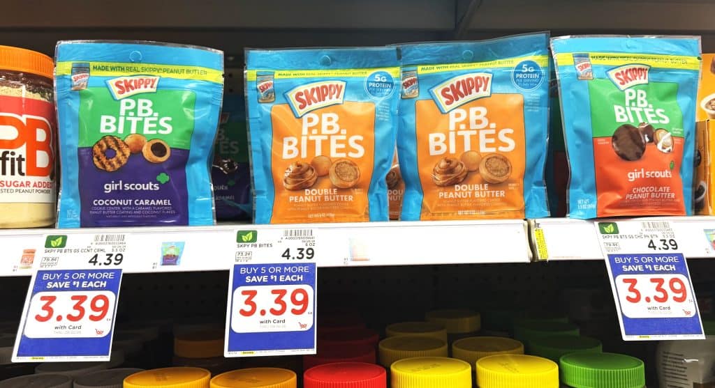 skippy pb bites kroger shelf image