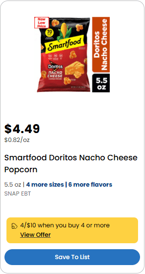 smartfood kroger price image 2