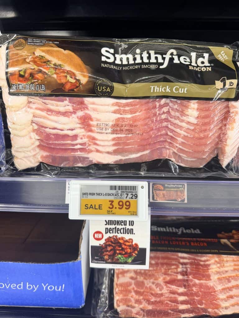 smithfield bacon kroger shelf image (4)