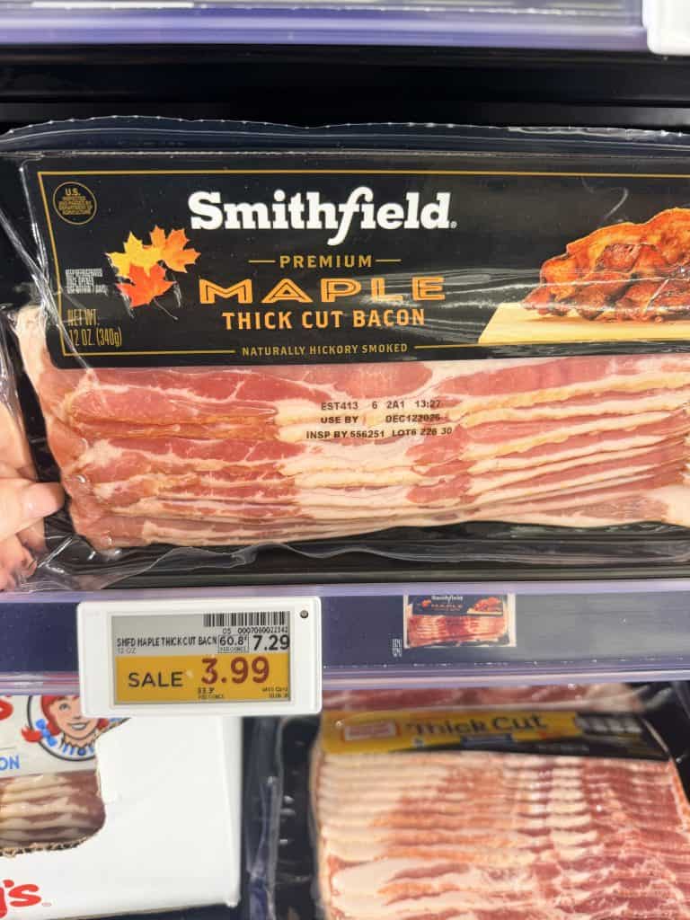 smithfield bacon kroger shelf image (4)