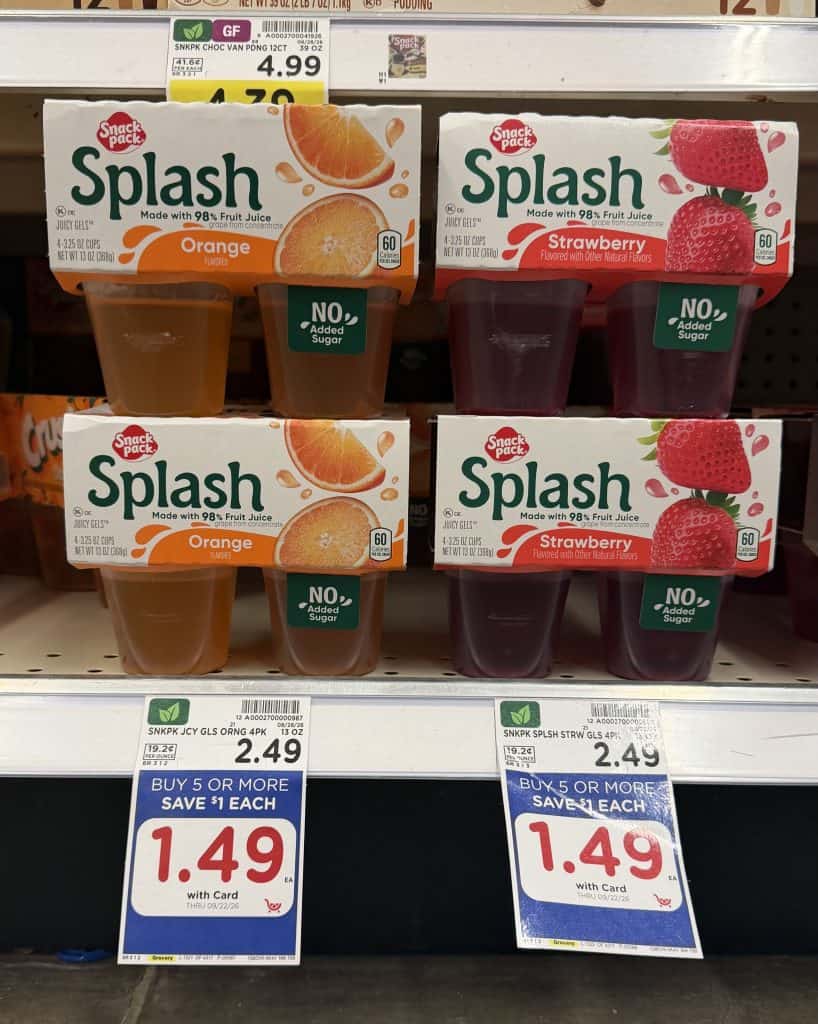 splash gelatin cups kroger shelf image