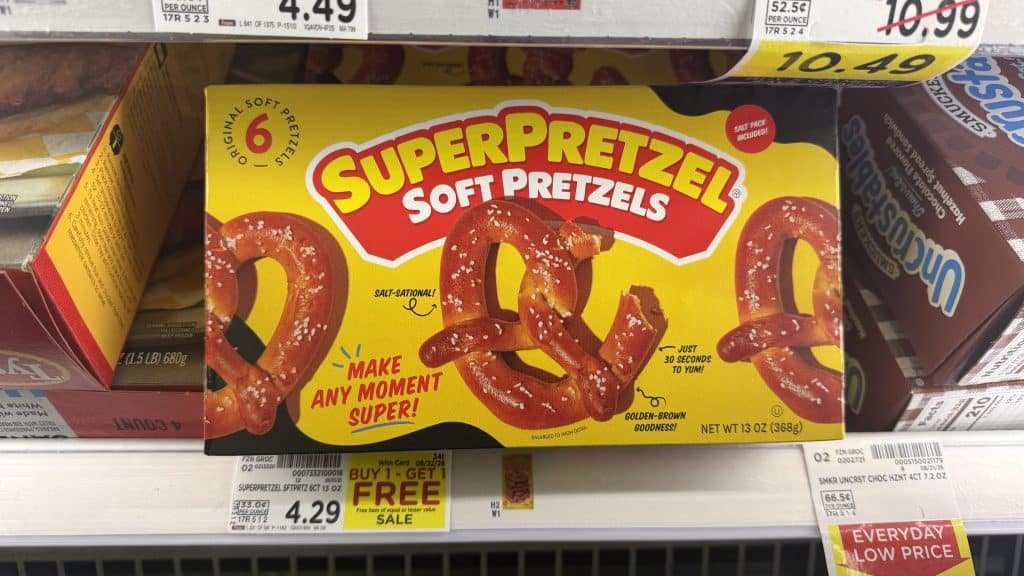 superpretzel kroger shelf image