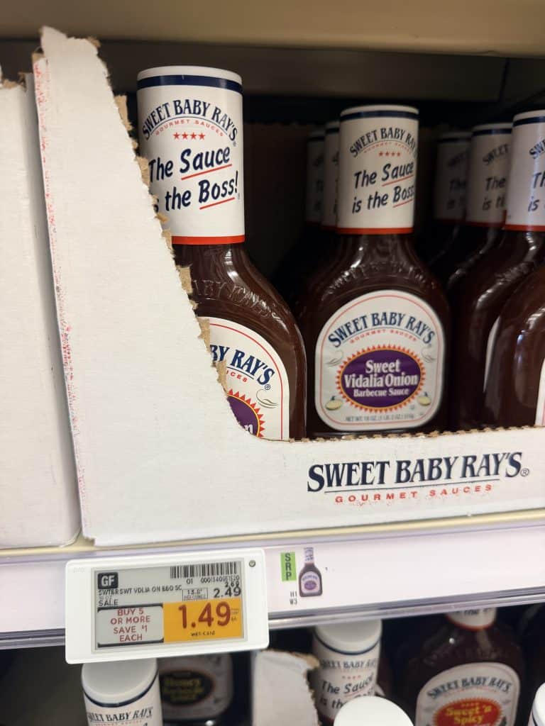 sweet baby rays kroger shelf image (2)