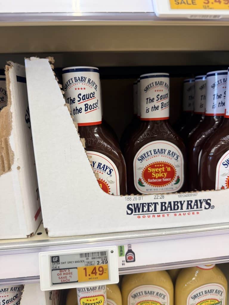 sweet baby rays kroger shelf image (2)
