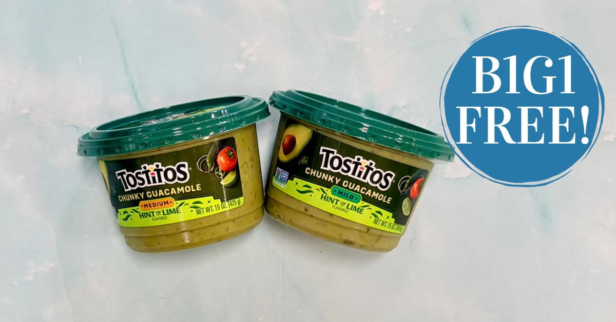Tostitos Guacamole is B1G1 FREE!